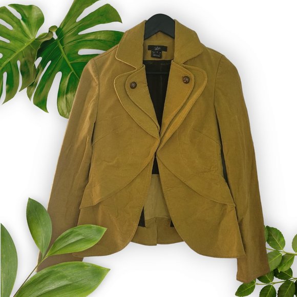 Luii Jackets & Blazers - Luii Chartreuse Corduory Blazer - Size Small